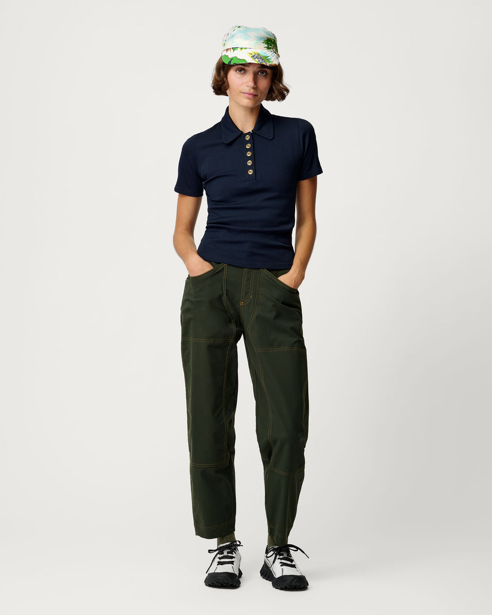 Ribbed Merino Polo 01—Luxurious, Durable Hiking Shirt – Hikerkind