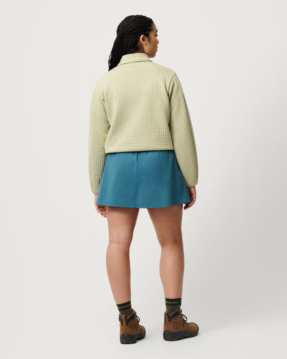 POLARTEC FLEECE CIRCLE SKIRT　グリーン 24015_JT_HK_Midalyer_Lichen_00