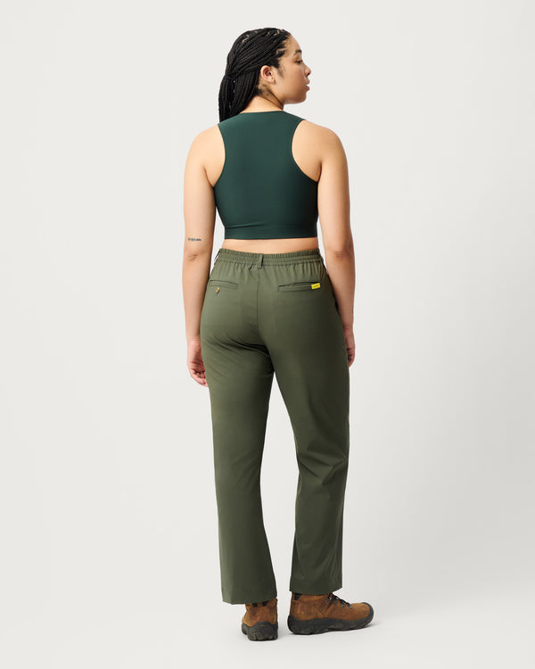 Trail Trousers 02 - High-Performance Women’s Hiking Pants - Olivine