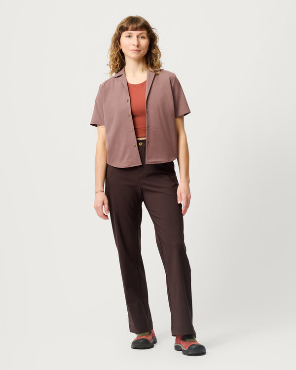 Venture Camp Shirt 01 - The Camp-Collar Shirt Reimagined for Women Hikers - Hellebore