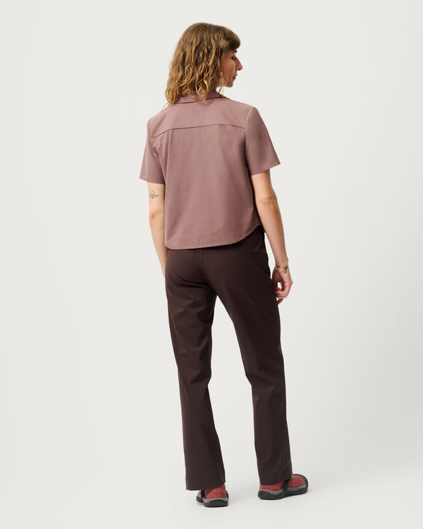 Venture Camp Shirt 01 - The Camp-Collar Shirt Reimagined for Women Hikers - Hellebore