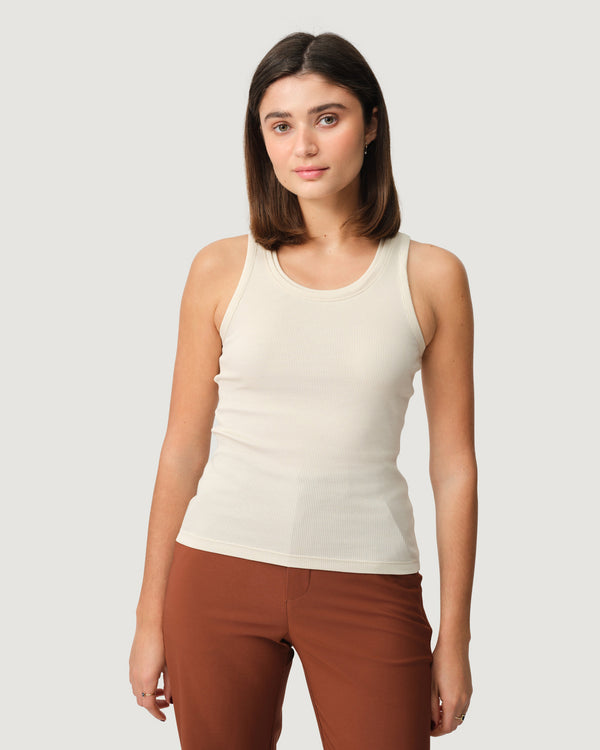 Ribbed Merino Tank 01 - Betula