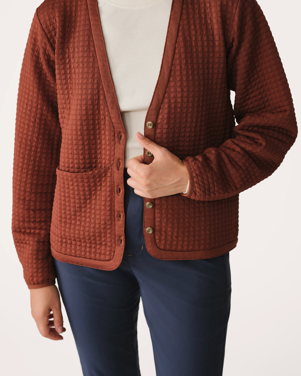 Midlayer Cardigan 01 - Redwood – Hikerkind