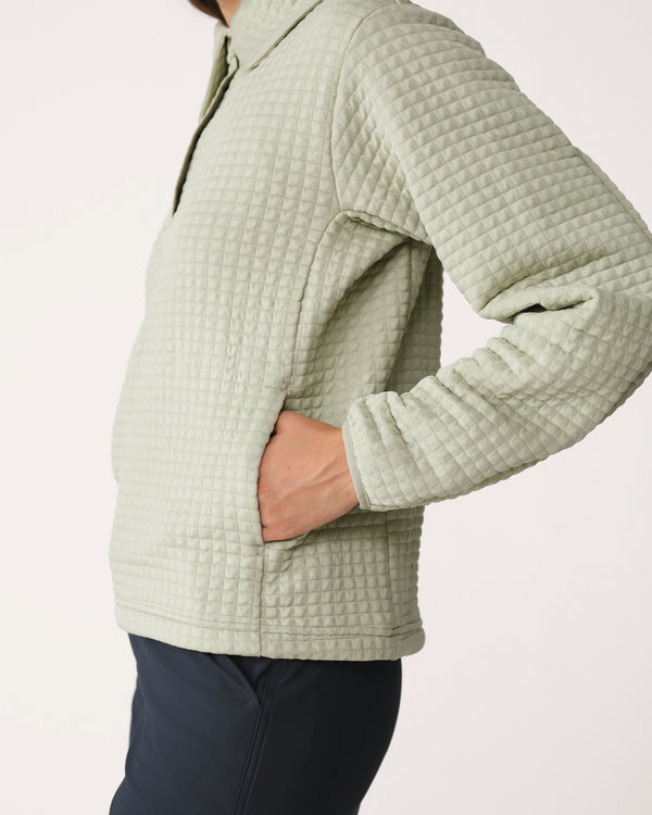 Midlayer 01 - Award-Winning Women’s Fleece Pullover - Lichen