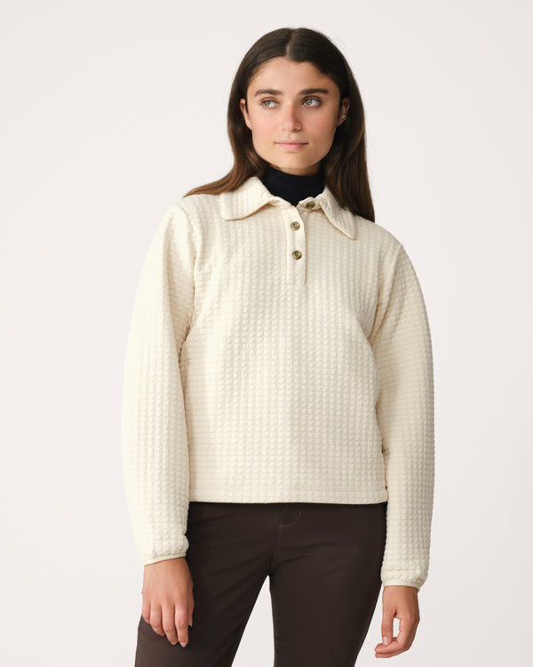 Midlayer 01 - Award-Winning Women’s Fleece Pullover - Birch