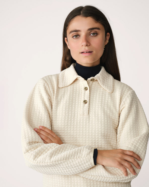 Midlayer 01 - Award-Winning Women’s Fleece Pullover - Birch