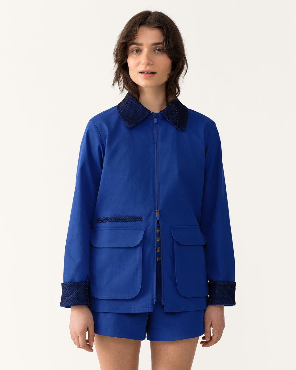 mi yu LARDINI ネイビーsummer jacket 44 Front Field Jacket - Lazurite – Hikerkind