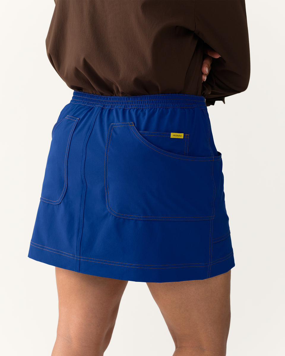 8 Pocket Skort - Lazurite – Hikerkind