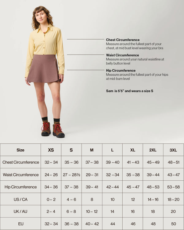 Venture Skort 01 - Fun and Feminine Hiking Skort with Pockets - Hellebore