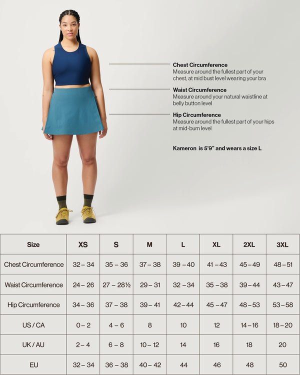 Venture Skort 01 - Fun and Feminine Hiking Skort with Pockets - Bielzia