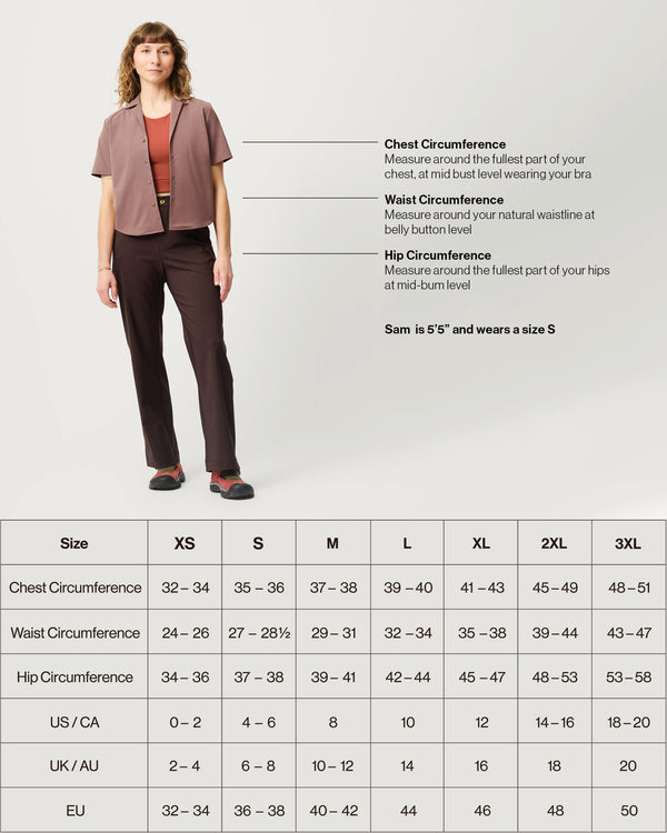 Venture Camp Shirt 01 - The Camp-Collar Shirt Reimagined for Women Hikers - Hellebore