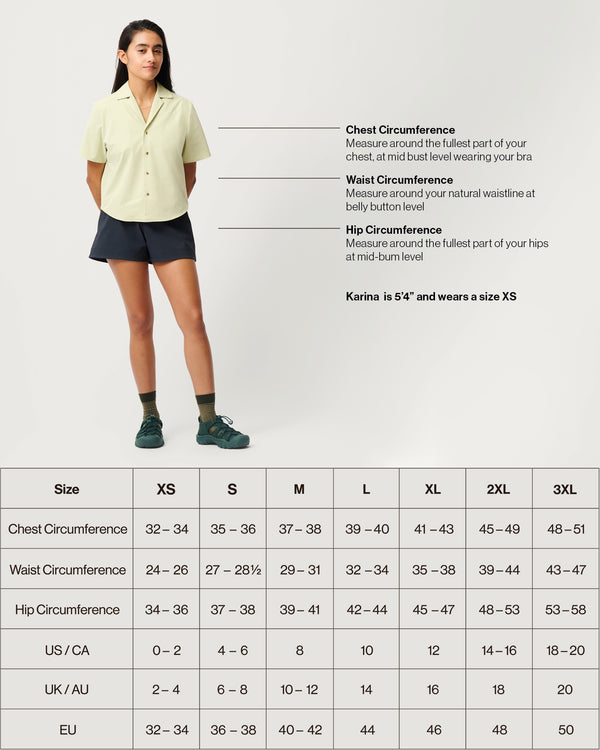 Venture Camp Shirt 01 - The Camp-Collar Shirt Reimagined for Women Hikers - Yucca