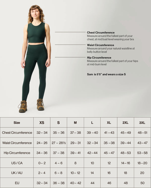 Performance Legging 01 - Fit to Function Hiking Leggings - Conifer