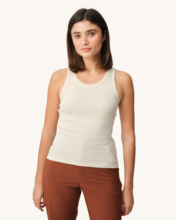 Ribbed Merino Tank 01 - Betula