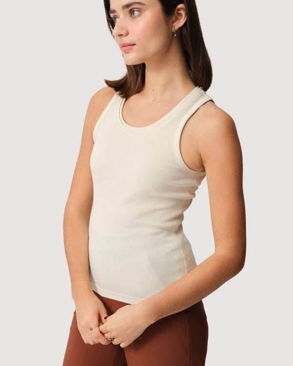 Ribbed Merino Tank 01 - Betula