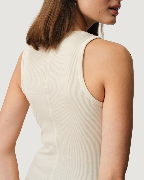 Ribbed Merino Tank 01 - Betula