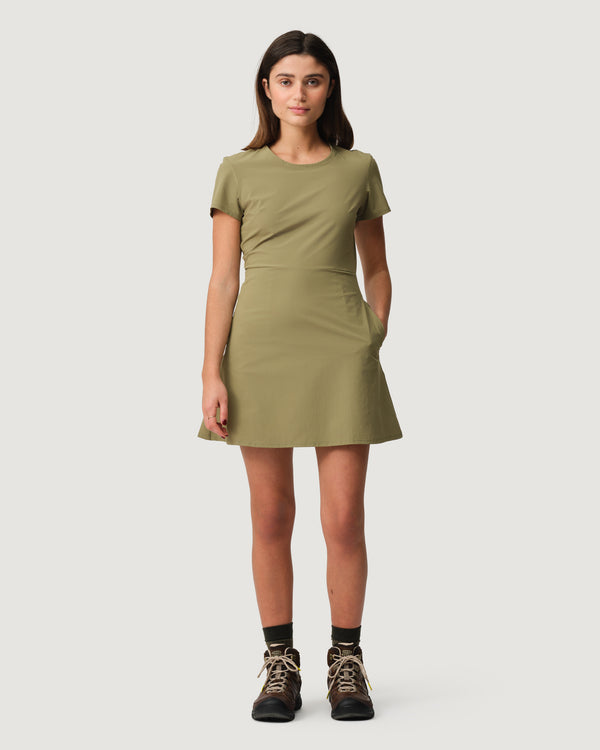 Ultralight Trail Dress 02 - Short Sleeve Exercise Dress - Laurel