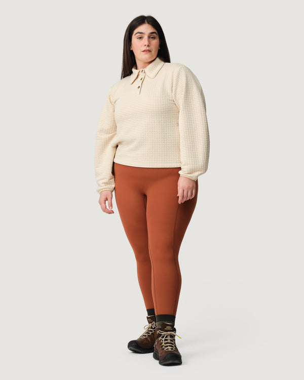 Midlayer 01 - Award-Winning Women’s Fleece Pullover - Birch