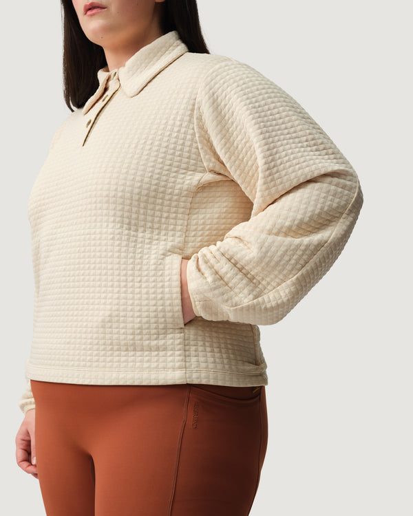 Midlayer 01 - Award-Winning Women’s Fleece Pullover - Birch