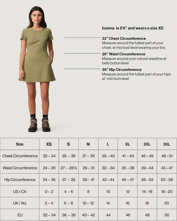 Ultralight Trail Dress 02 - Short Sleeve Exercise Dress - Laurel