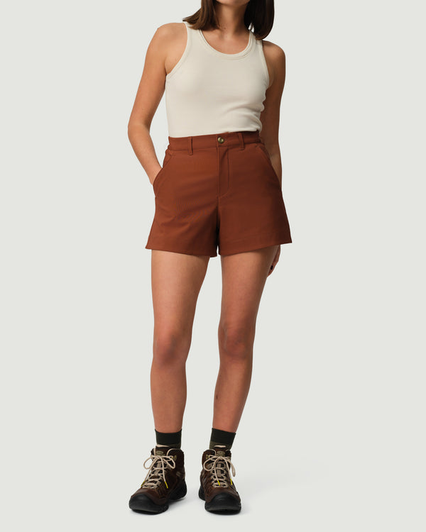 Trail Shorts 02  - High-rise Women’s Hiking Shorts - Ultisol