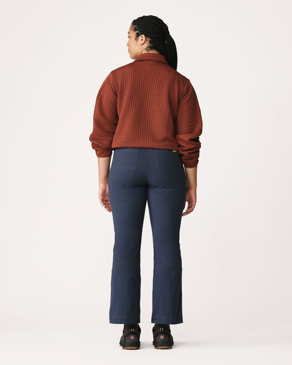 Midlayer 01 - Award-Winning Women’s Fleece Pullover - Redwood