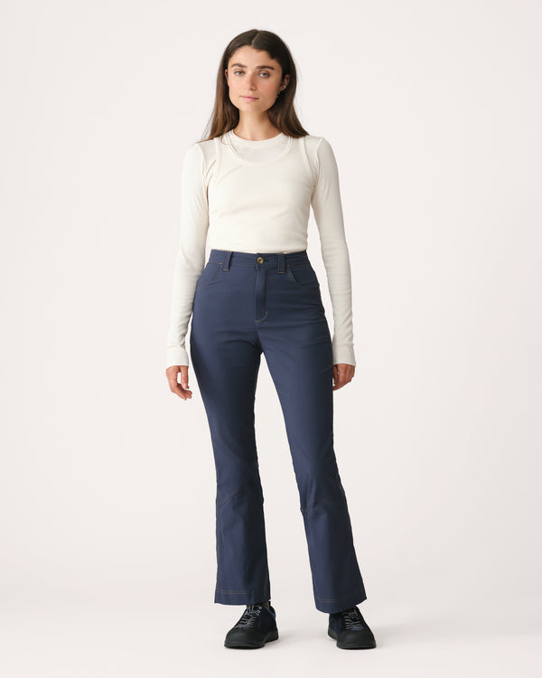Kick Flare Trousers 01 - Bathyal