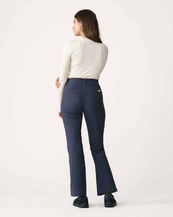 Kick Flare Trousers 01 - Bathyal