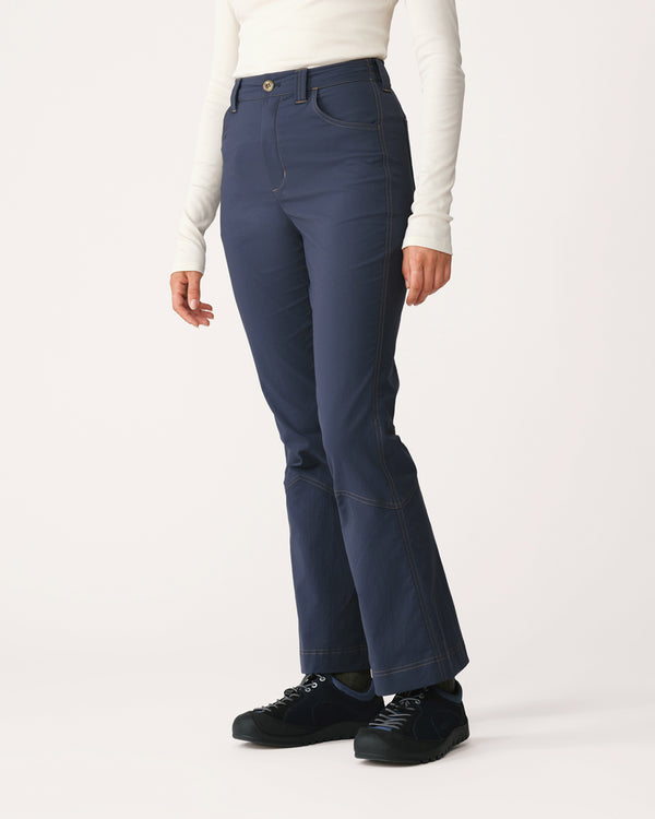 Kick Flare Trousers 01 - Bathyal