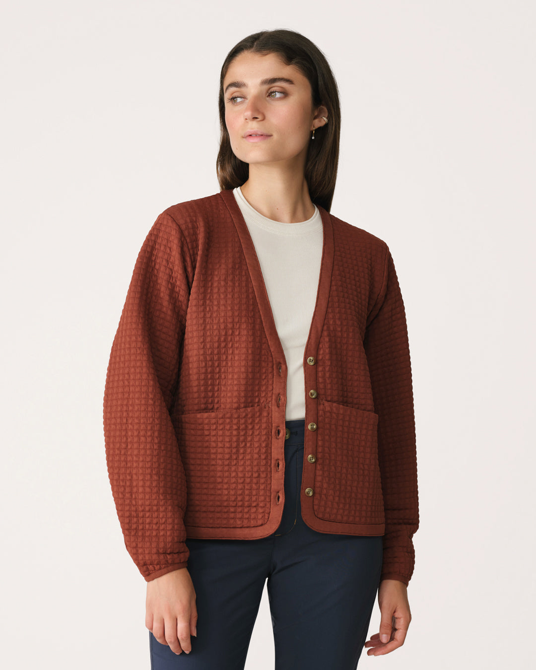 Midlayer Cardigan 01 - Redwood – Hikerkind