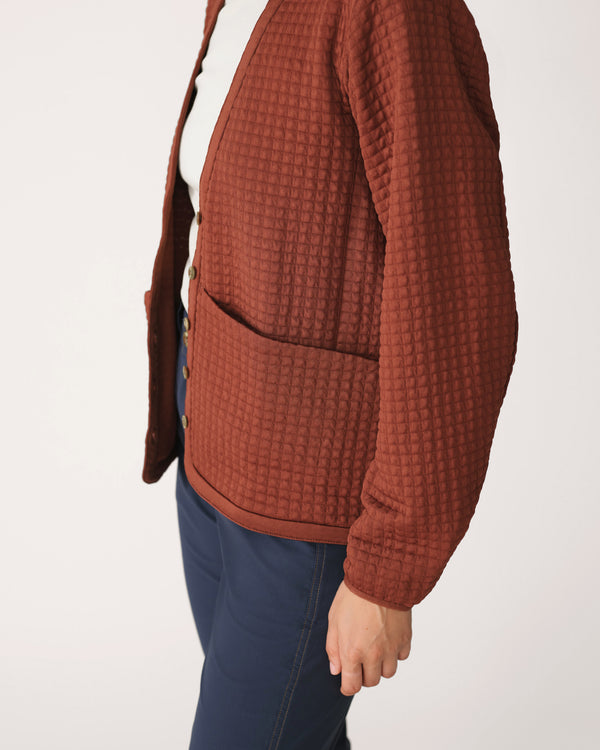 Midlayer Cardigan 01 - Redwood