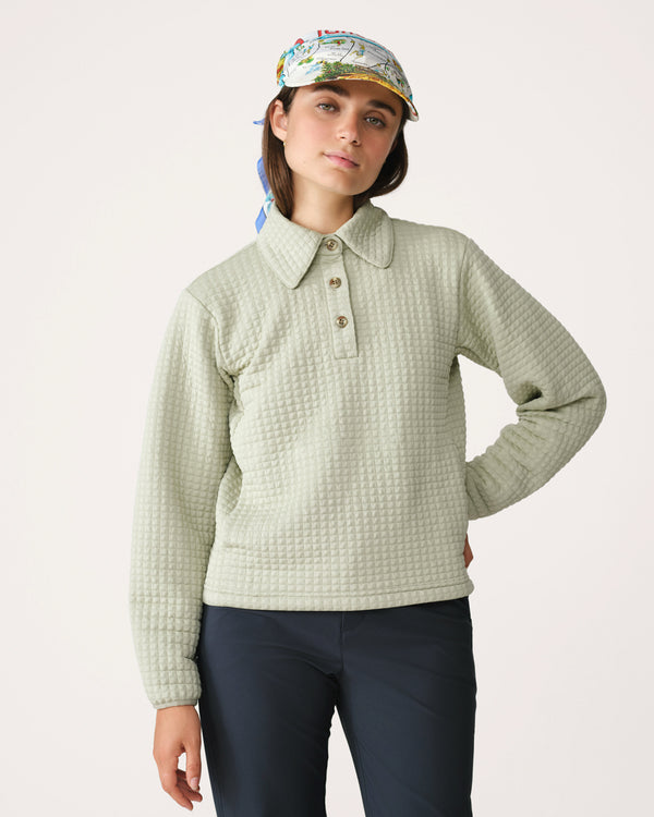 Midlayer 01 - Award-Winning Women’s Fleece Pullover - Lichen