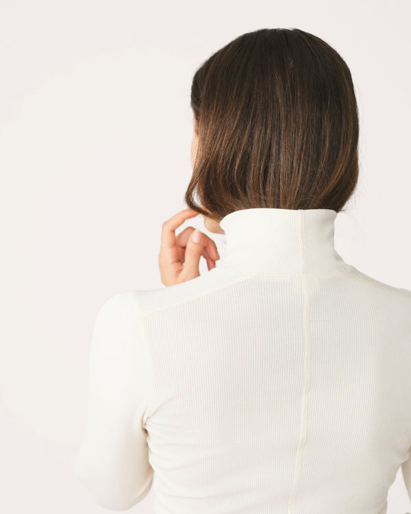 Ribbed Merino Turtleneck 02 - Betula