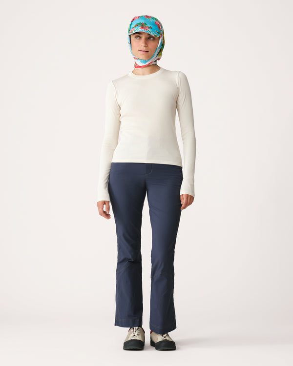 Ribbed Merino Long Sleeve Tee 01 - Betula