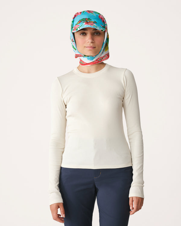 Ribbed Merino Long Sleeve Tee 01 - Betula