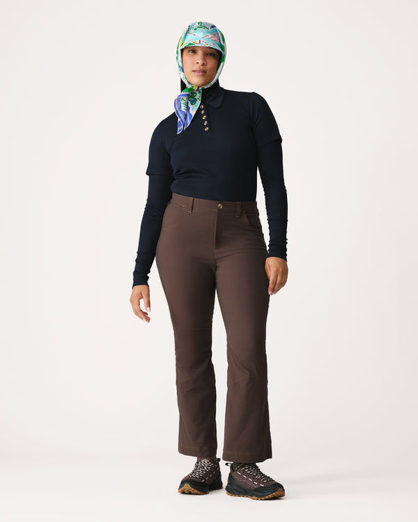 Kick Flare Trousers 01 - Garnet