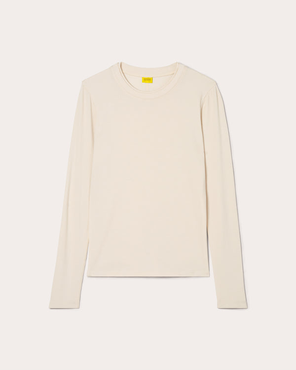 Ribbed Merino Long Sleeve Tee 01 - Betula