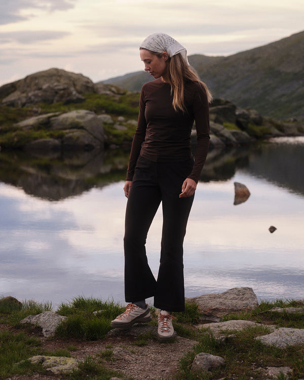 Kick Flare Trousers - Basalt