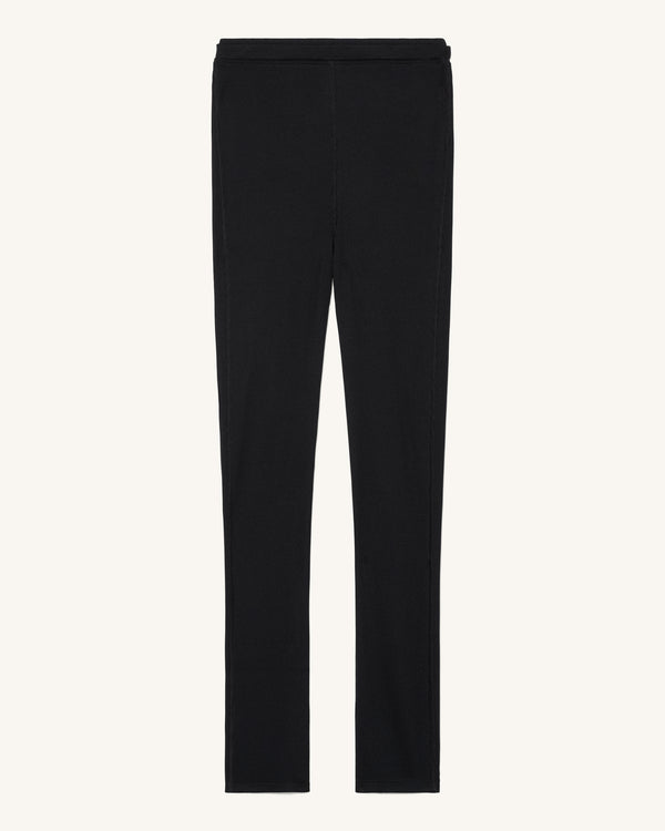 Ribbed Merino Base Leggings - Basalt
