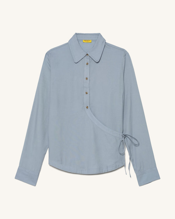 Front Field Flannel Shirt - Bluet