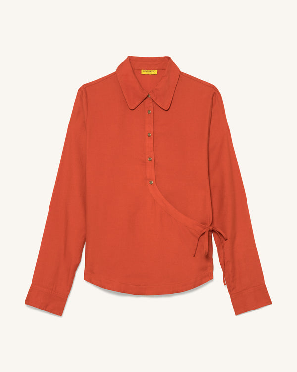Front Field Flannel Shirt - Madder