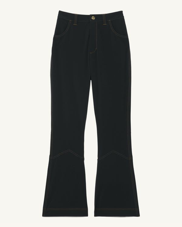 Kick Flare Trousers - Basalt