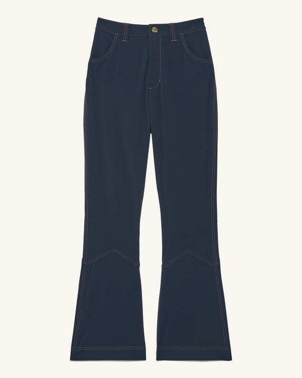 Kick Flare Trousers - Bathyal