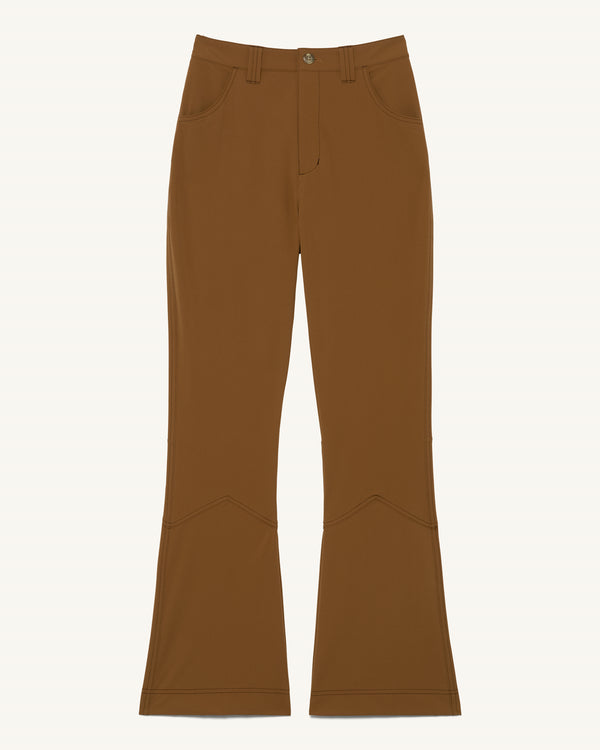 Kick Flare Trousers - Madrone