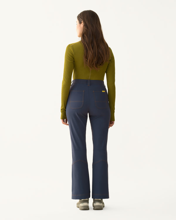 Kick Flare Trousers - Bathyal