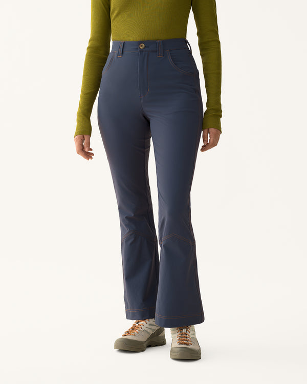 Kick Flare Trousers - Bathyal