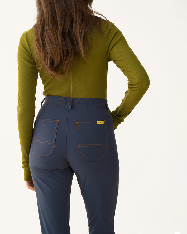 Kick Flare Trousers - Bathyal