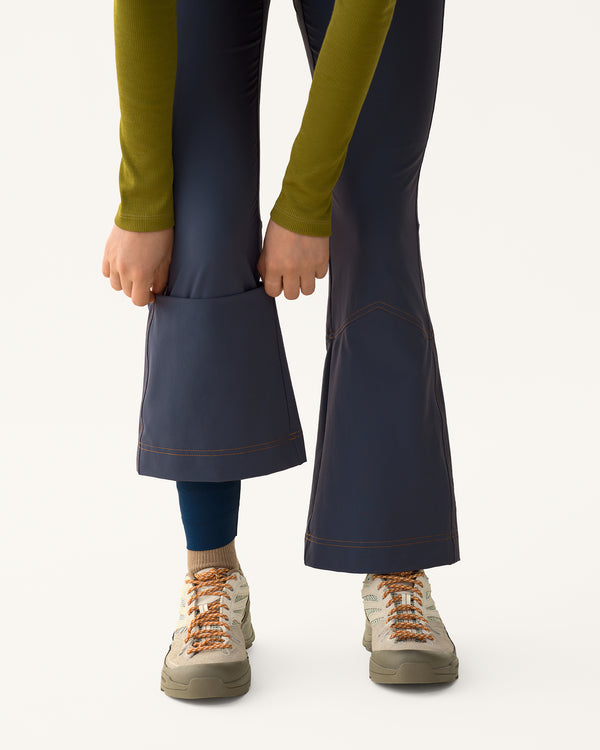 Kick Flare Trousers - Bathyal