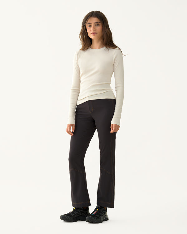 Ribbed Merino Long Sleeve Tee 01 - Betula
