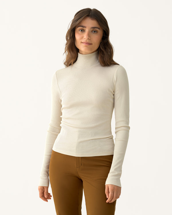 Ribbed Merino Turtleneck - Betula